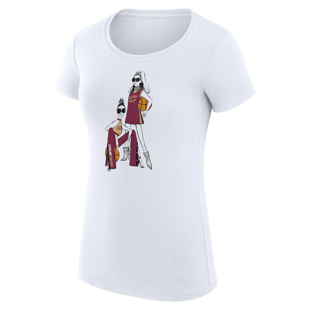 NBA Cleveland Cavaliers G-III 4Her by Carl Banks Women's Super-Slim Fit Lightweight Basketball Girls T-Shirt sale