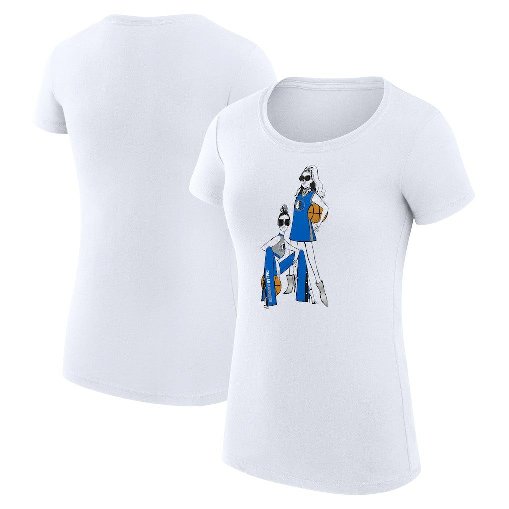 NBA Dallas Mavericks G-III 4Her by Carl Banks Women's Super-Slim Fit Lightweight Basketball Girls T-Shirt sale