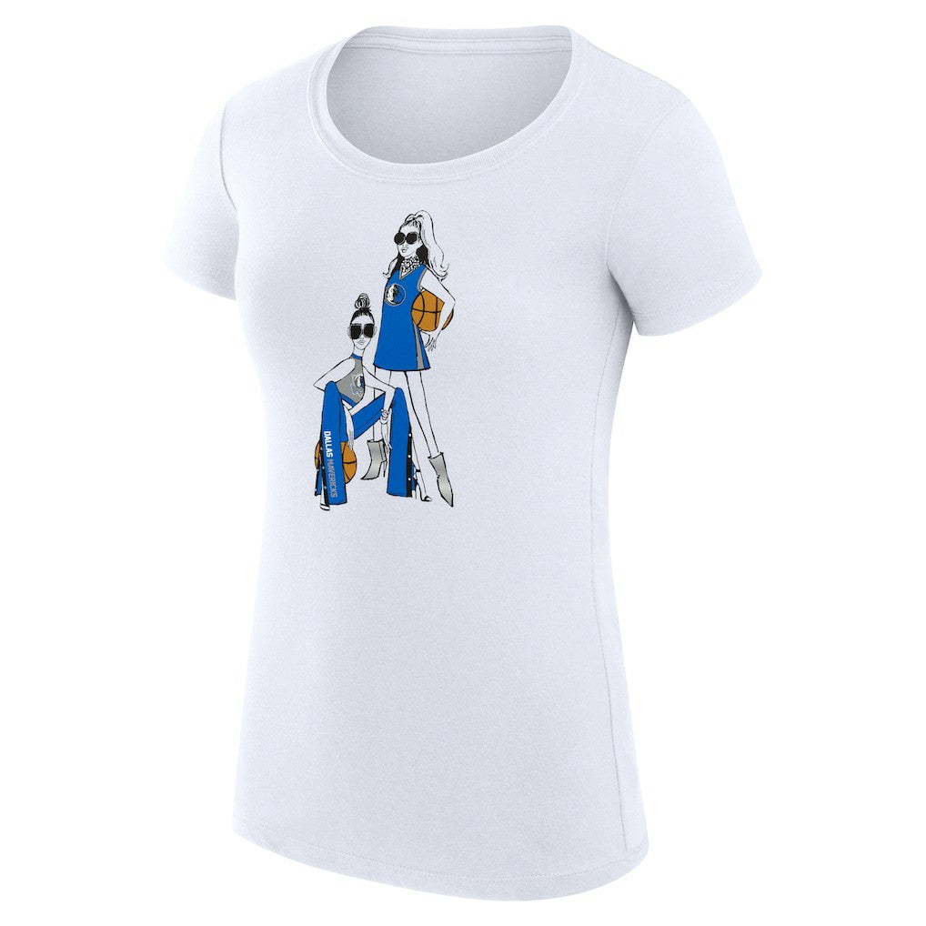 NBA Dallas Mavericks G-III 4Her by Carl Banks Women's Super-Slim Fit Lightweight Basketball Girls T-Shirt sale
