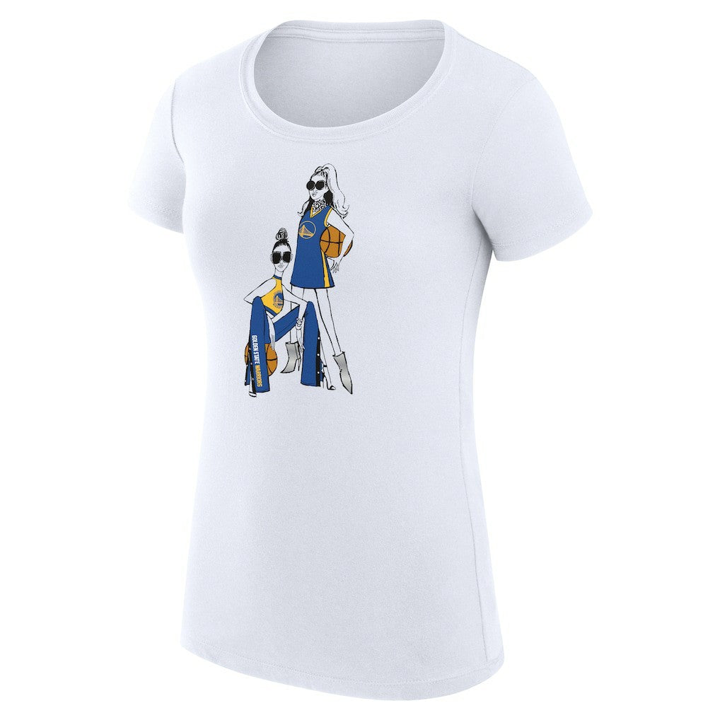 NBA Golden State Warriors G-III 4Her by Carl Banks Women's Super-Slim Fit Lightweight Basketball Girls T-Shirt sale