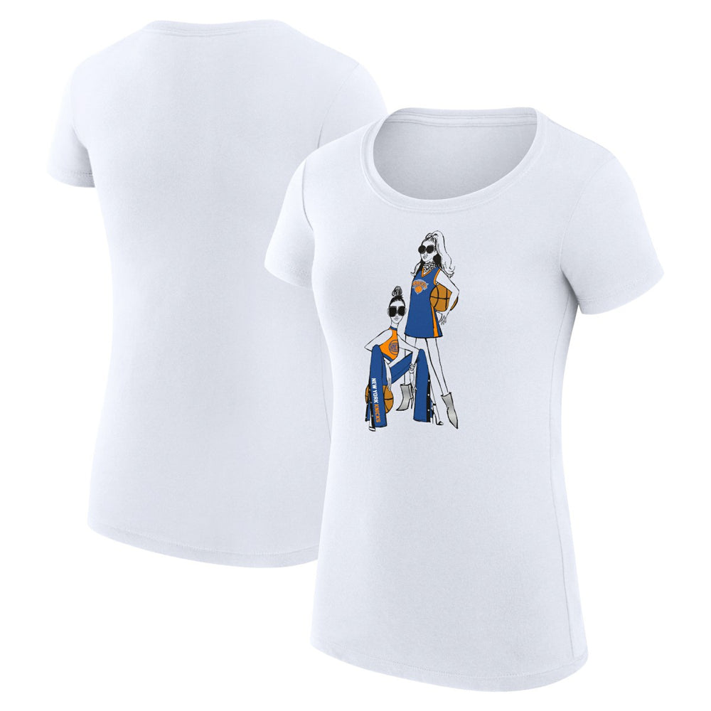 NBA New York Knicks G-III 4Her by Carl Banks Women's Super-Slim Fit Lightweight Basketball Girls T-Shirt