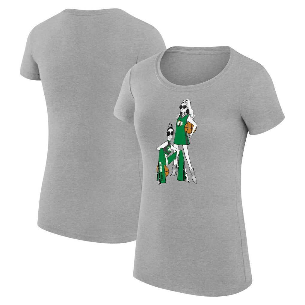 NBA Boston Celtics G-III 4Her by Carl Banks Women's Super-Slim Fit Lightweight Basketball Girls T-Shirt