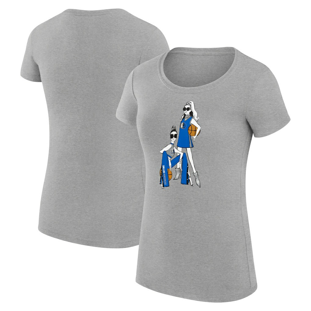 NBA Dallas Mavericks G-III 4Her by Carl Banks Women's Super-Slim Fit Lightweight Basketball Girls T-Shirt sale