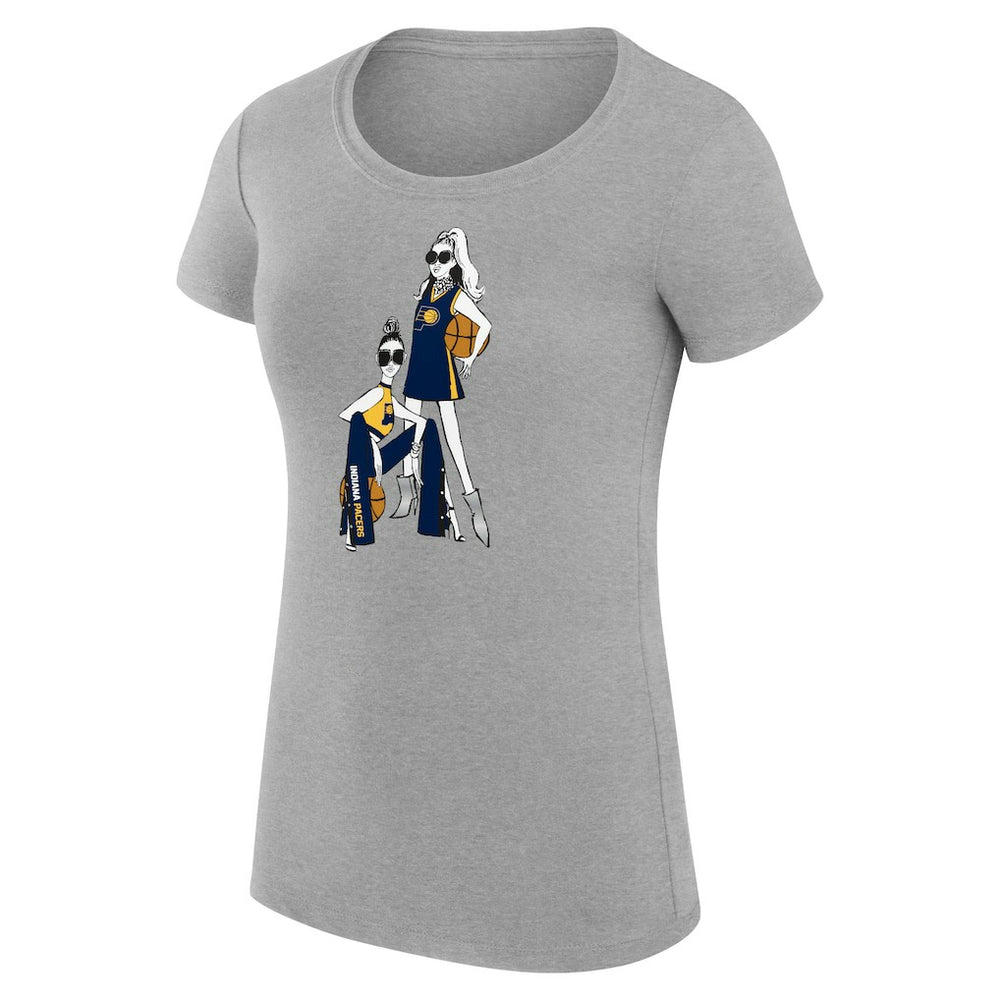 NBA Indiana Pacers G-III 4Her by Carl Banks Women's Super-Slim Fit Lightweight Basketball Girls T-Shirt