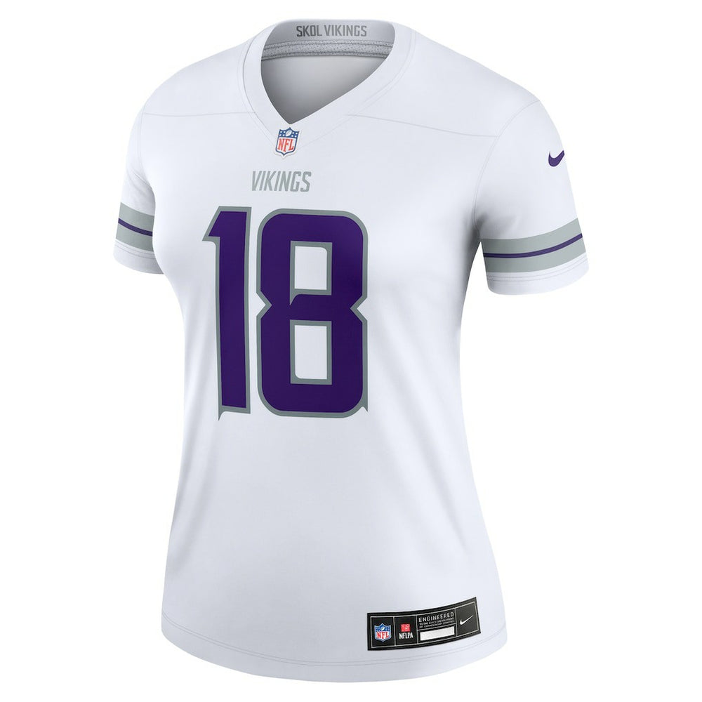 Justin Jefferson  Women's Alternate Legend Player Performance Top - Minnesota Vikings
