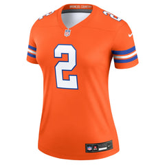 Patrick Surtain II  Women's Alternate Legend Player Performance Top - Denver Broncos