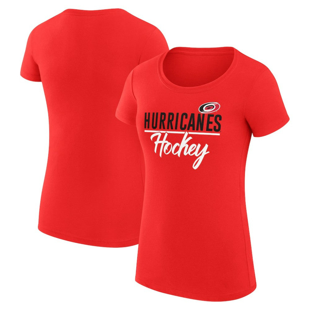 NHL Red Carolina Hurricanes G-III 4Her by Carl Banks Women's Super-Slim Fit Lightweight Team Sport T-Shirt