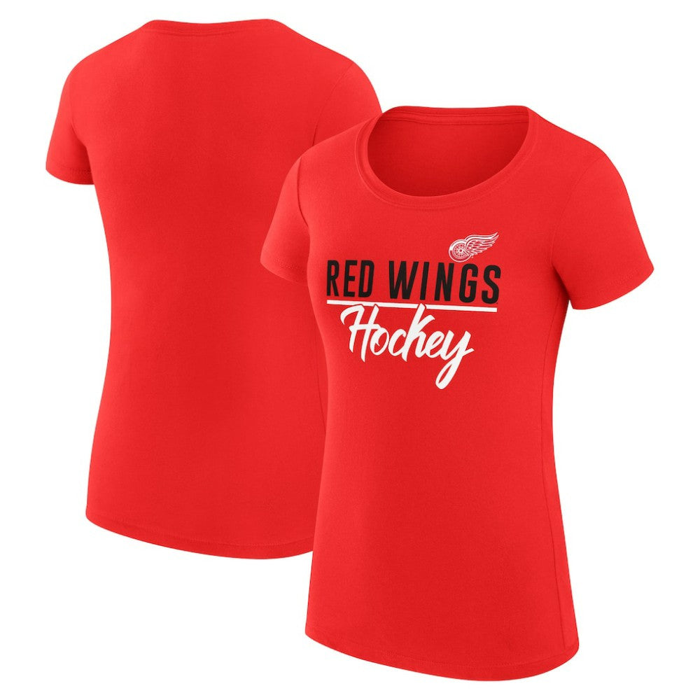 NHL Red Detroit Red Wings G-III 4Her by Carl Banks Women's Super-Slim Fit Lightweight Team Sport T-Shirt