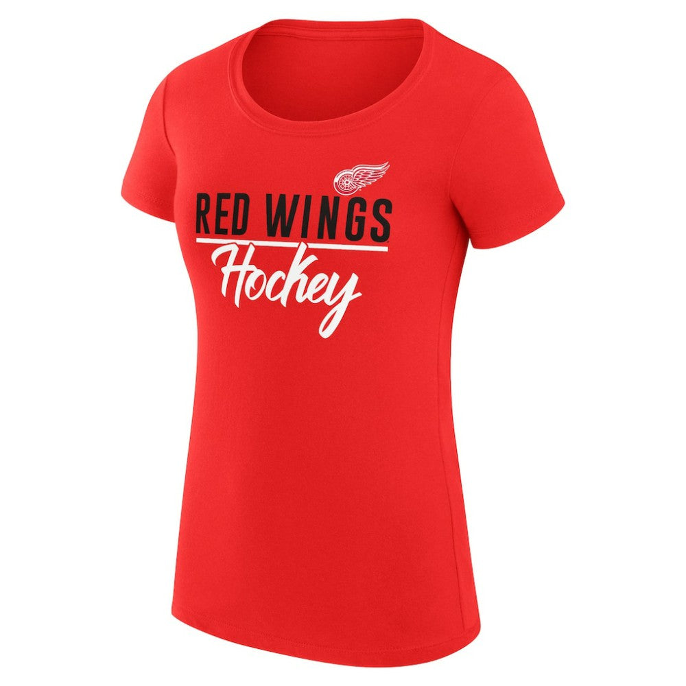 NHL Red Detroit Red Wings G-III 4Her by Carl Banks Women's Super-Slim Fit Lightweight Team Sport T-Shirt