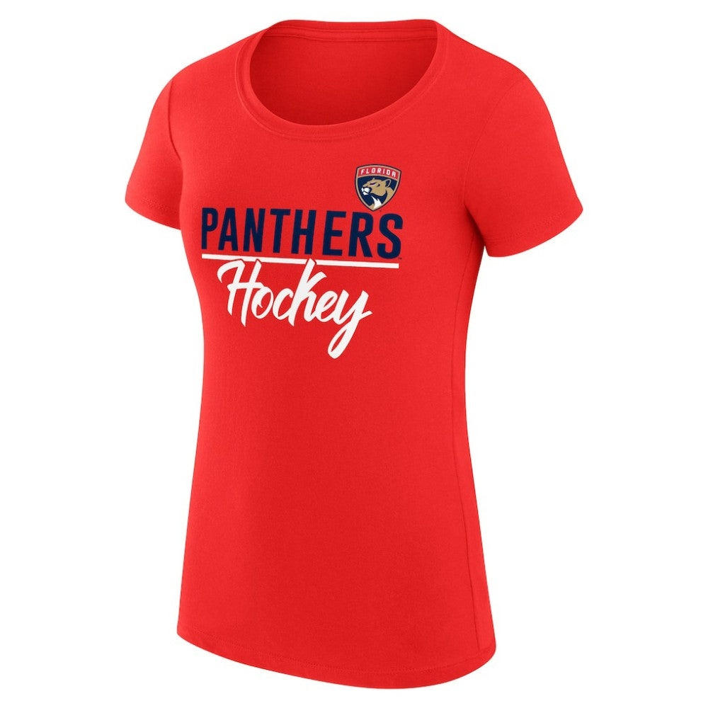 NHL Red Florida Panthers G-III 4Her by Carl Banks Women's Super-Slim Fit Lightweight Team Sport T-Shirt