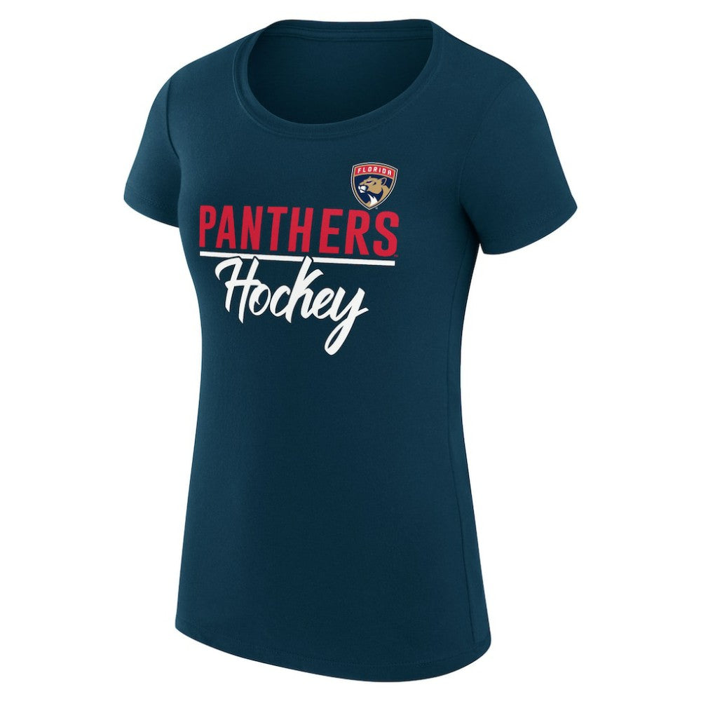 NHL Navy Florida Panthers G-III 4Her by Carl Banks Women's Super-Slim Fit Lightweight Team Sport T-Shirt