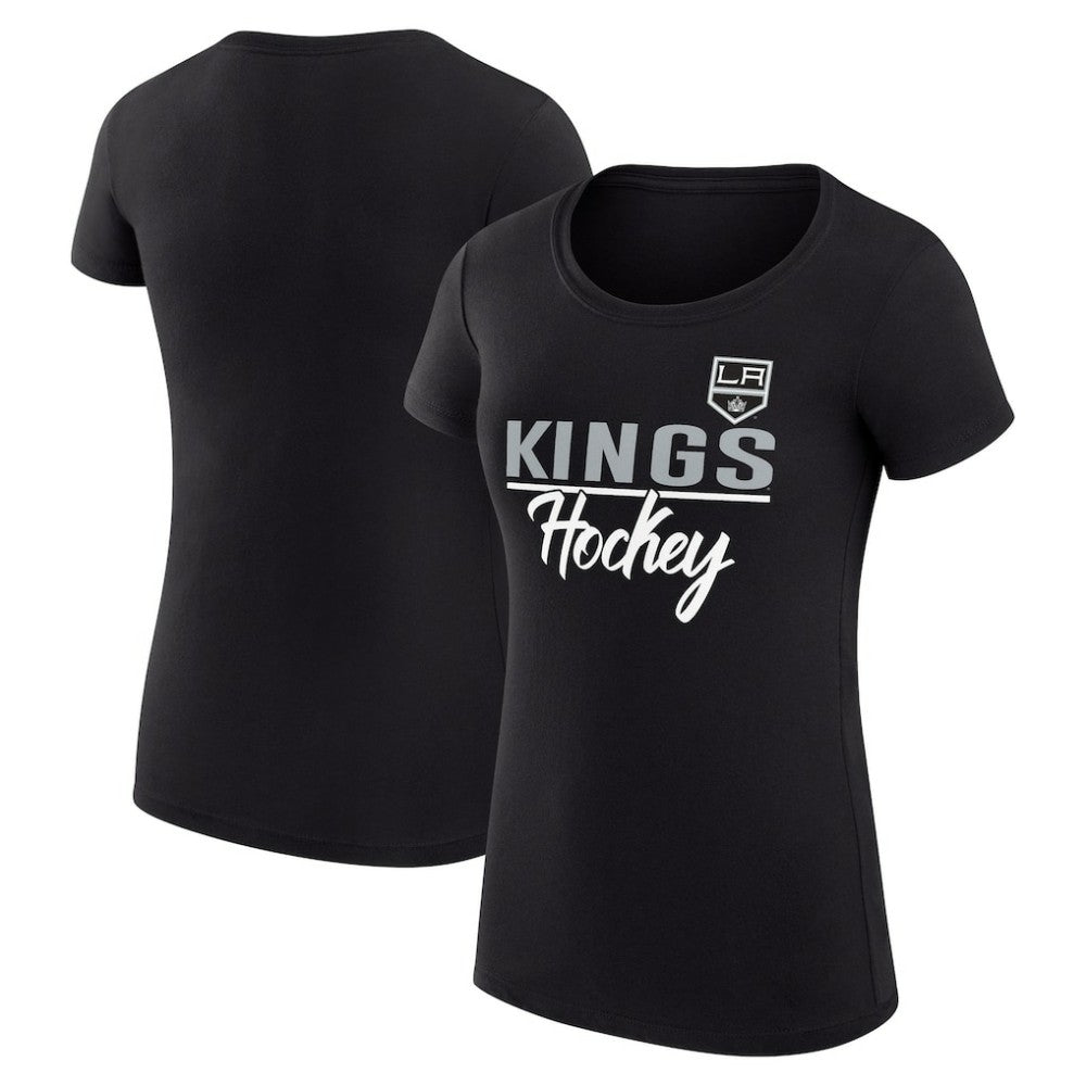 NHL Black Los Angeles Kings G-III 4Her by Carl Banks Women's Super-Slim Fit Lightweight Team Sport T-Shirt