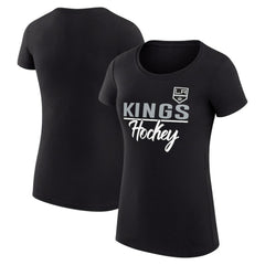 NHL Black Los Angeles Kings G-III 4Her by Carl Banks Women's Super-Slim Fit Lightweight Team Sport T-Shirt