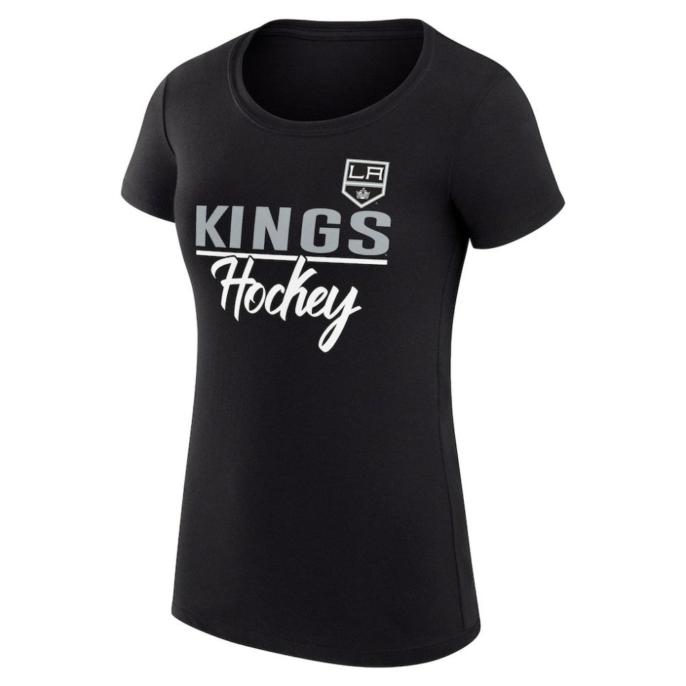 NHL Black Los Angeles Kings G-III 4Her by Carl Banks Women's Super-Slim Fit Lightweight Team Sport T-Shirt