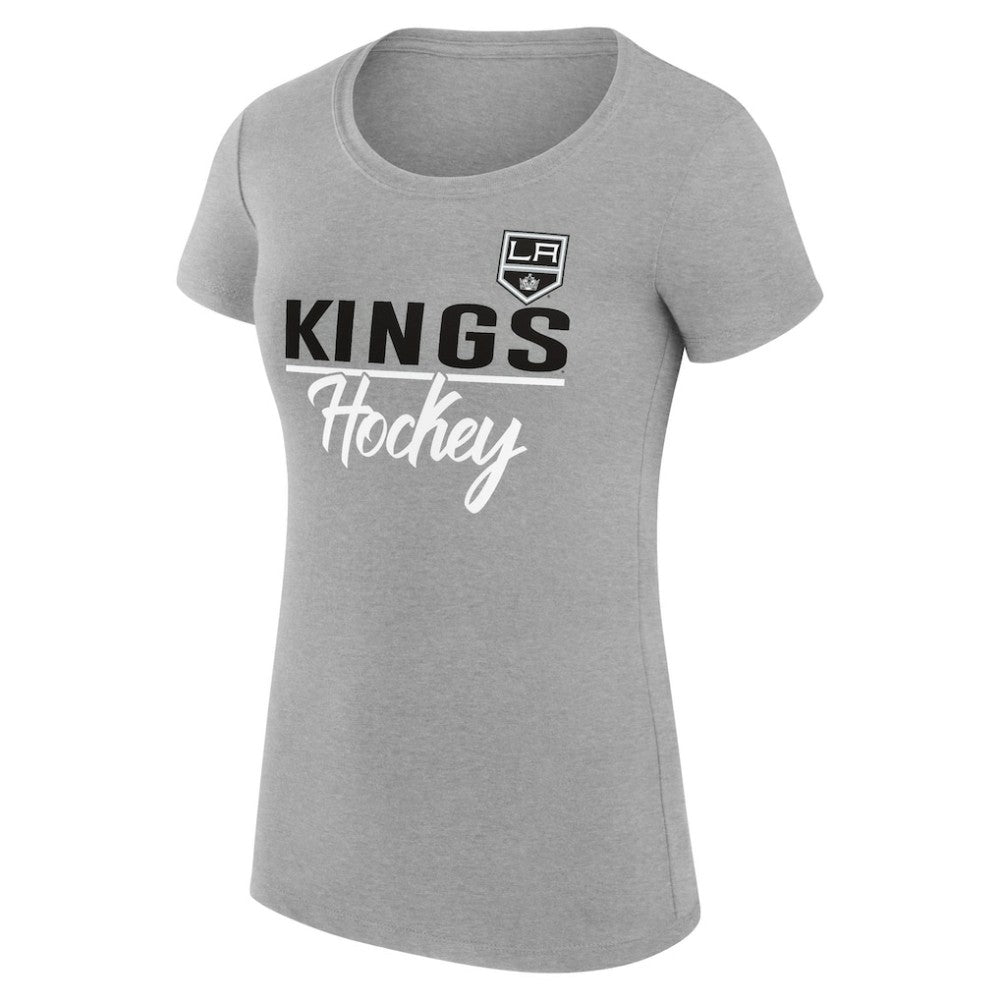 NHL Gray Los Angeles Kings G-III 4Her by Carl Banks Women's Super-Slim Fit Lightweight Team Sport T-Shirt