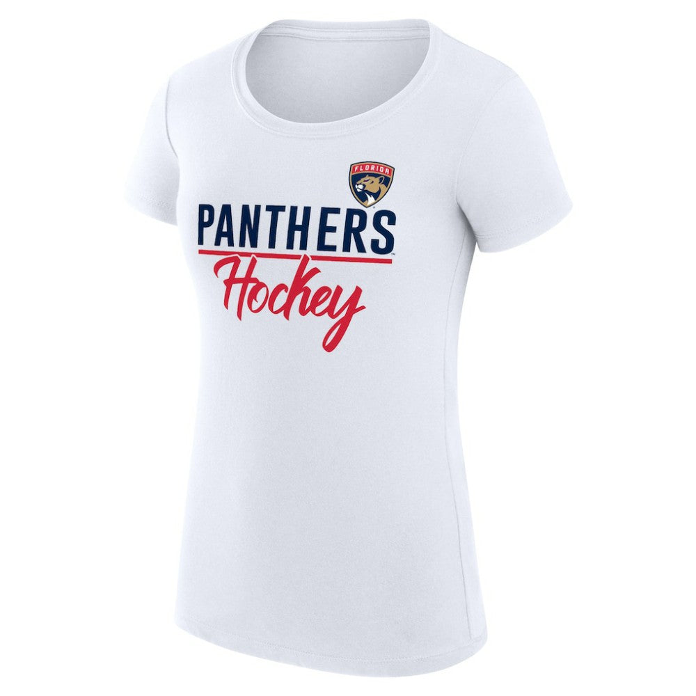 NHL White Florida Panthers G-III 4Her by Carl Banks Women's Super-Slim Fit Lightweight Team Sport T-Shirt