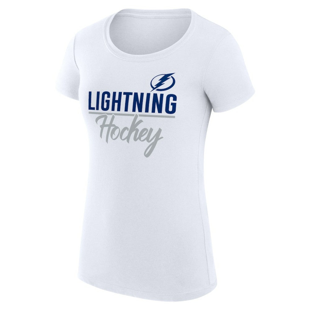 NHL White Tampa Bay Lightning G-III 4Her by Carl Banks Women's Super-Slim Fit Lightweight Team Sport T-Shirt