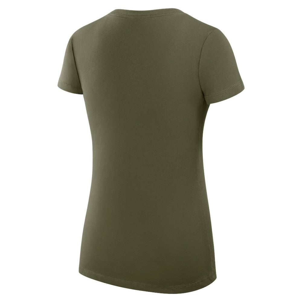 NHL Olive Dallas Stars G-III 4Her by Carl Banks Women's Super-Slim Fit Lightweight Team Sport V-Neck T-Shirt