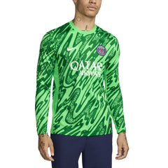 Paris Saint-Germain 2024/25 Goalkeeper Replica Stadium Long Sleeve Jersey - Nike Green