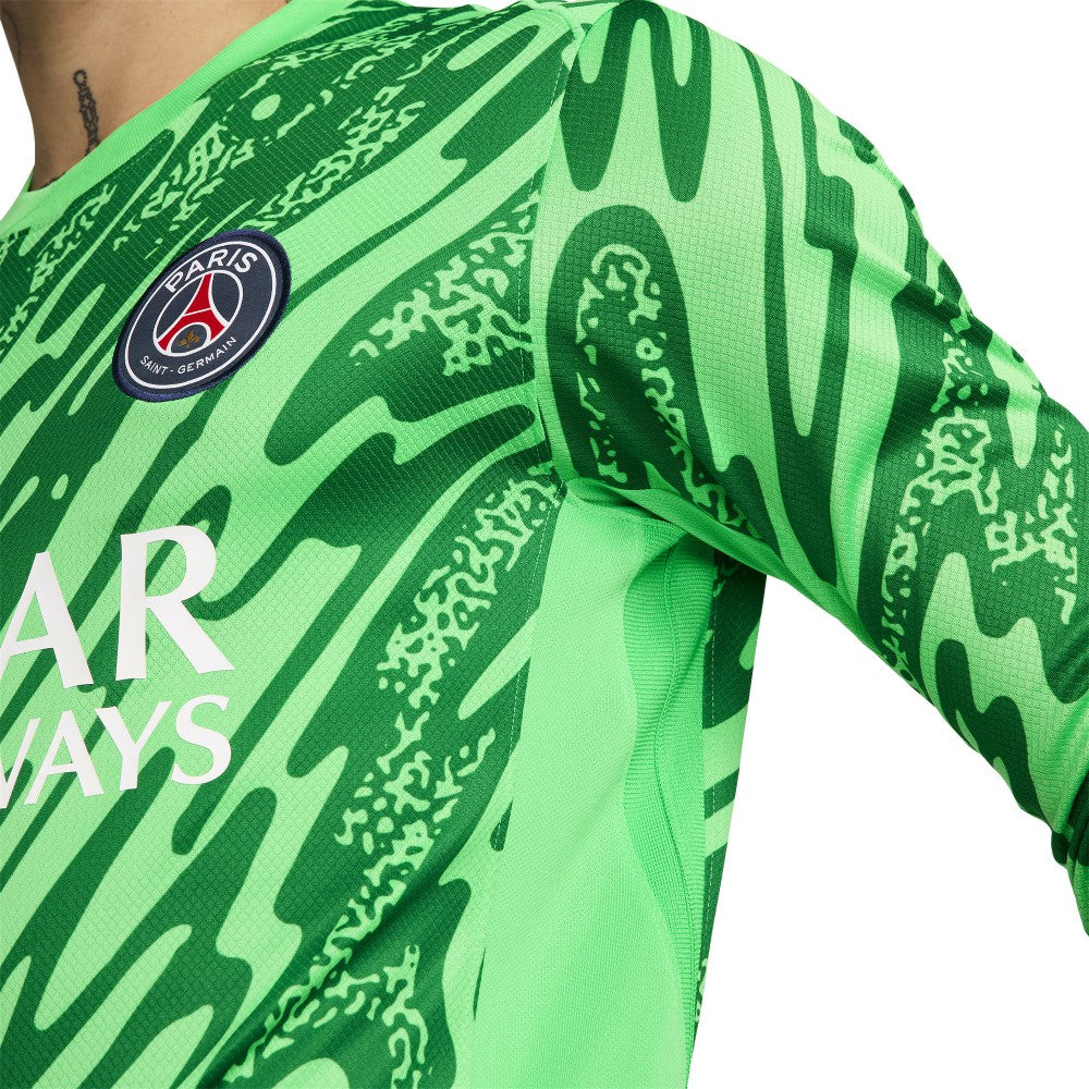 Paris Saint-Germain 2024/25 Goalkeeper Replica Stadium Long Sleeve Jersey - Nike Green