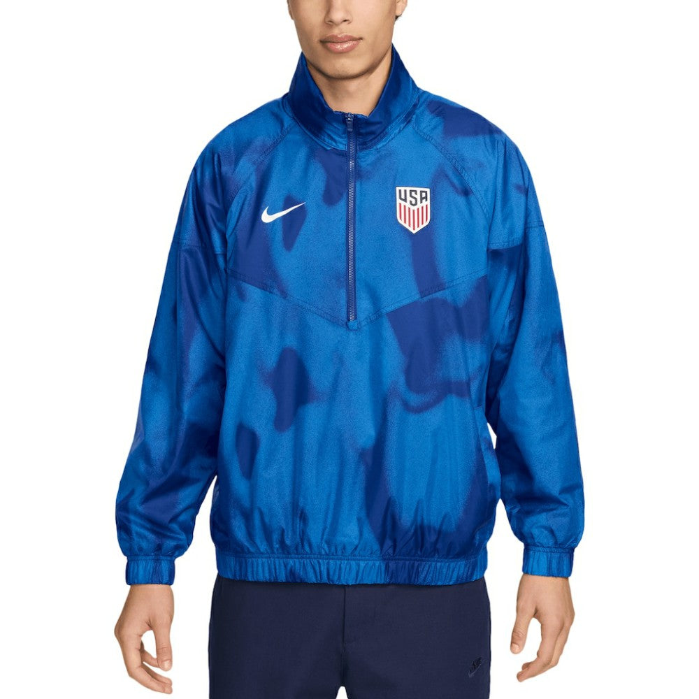 USMNT Windrunner Anorak Half-Zip Jacket - Nike Royal
