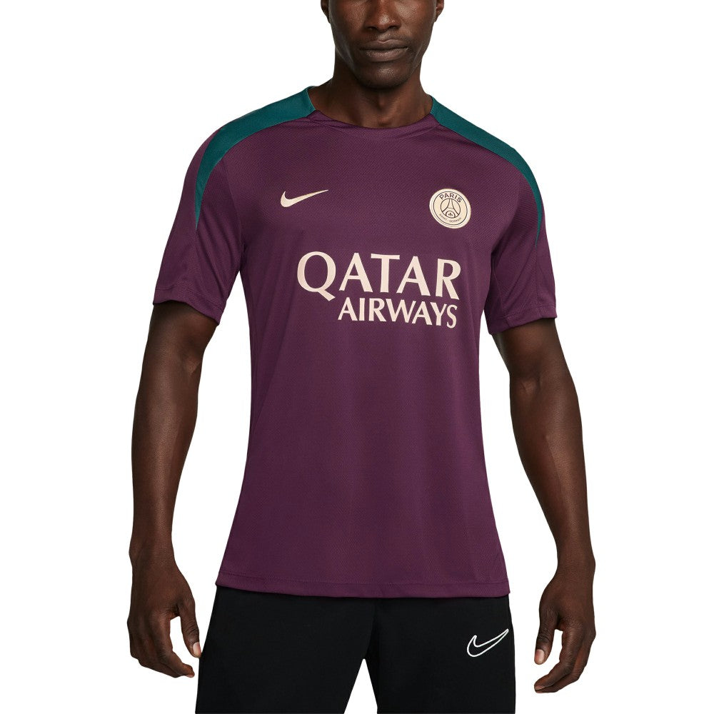 Paris Saint-Germain 2024/25 Strike Performance Top - Nike Burgundy