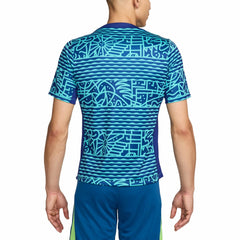 Brazil National Team 2024 Academy Pro Pre-Match Top - Nike Blue
