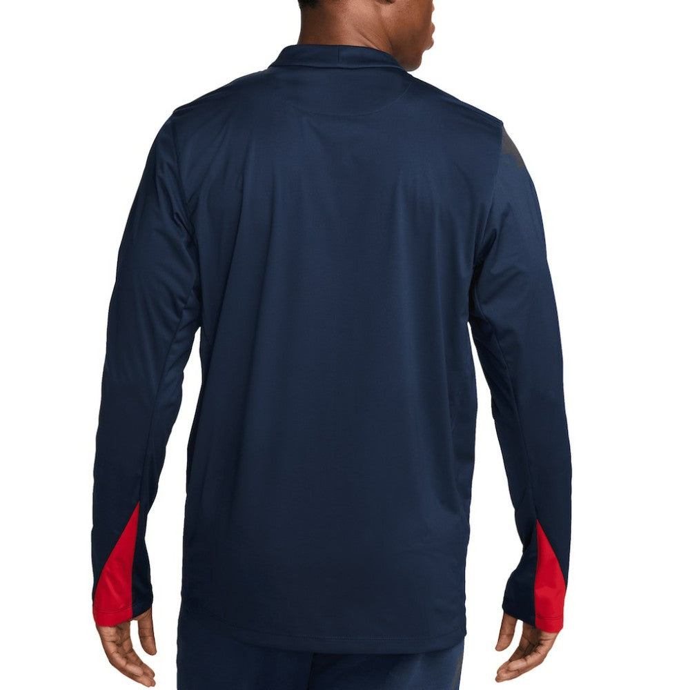 USMNT 2024 Strike Drill Performance Quarter-Zip Pullover Top - Nike Navy