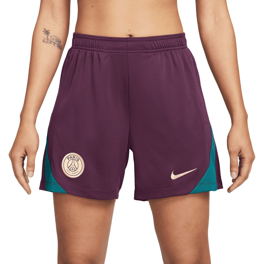 Paris Saint-Germain Women's 2024/25 Strike Performance Shorts - Nike Burgundy