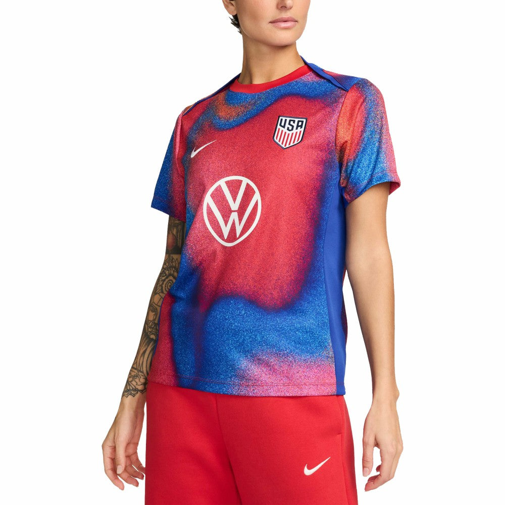 USMNT Women's 2024 Academy Pro Pre-Match Top - Nike Red
