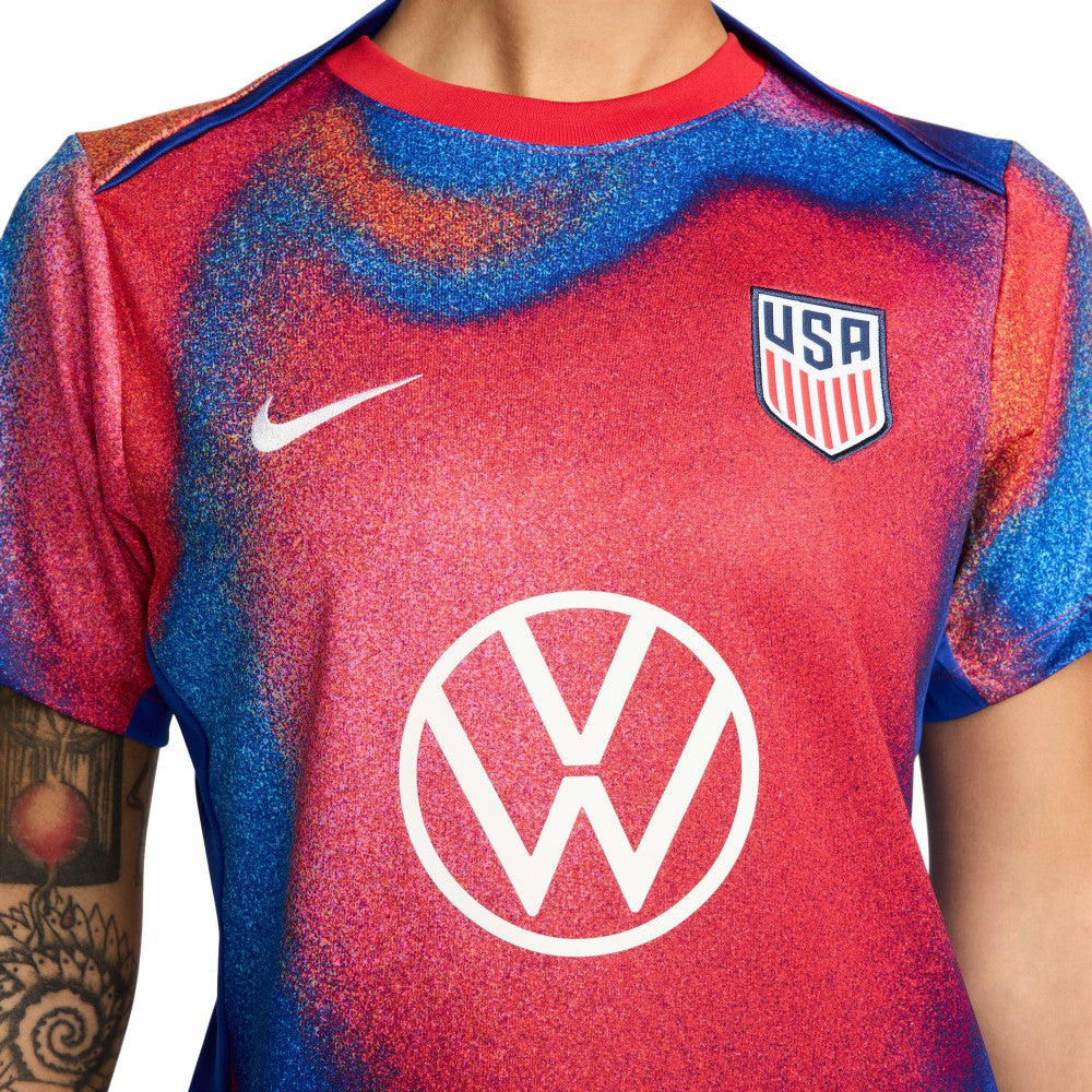 USMNT Women's 2024 Academy Pro Pre-Match Top - Nike Red