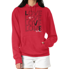 NHL Red Detroit Red Wings G-III 4Her by Carl Banks Women's Hockey Love Fleece Pullover Hoodie