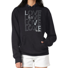 NHL Black Los Angeles Kings G-III 4Her by Carl Banks Women's Hockey Love Fleece Pullover Hoodie