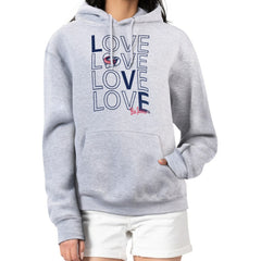 NHL Gray Columbus Blue Jackets G-III 4Her by Carl Banks Women's Hockey Love Fleece Pullover Hoodie