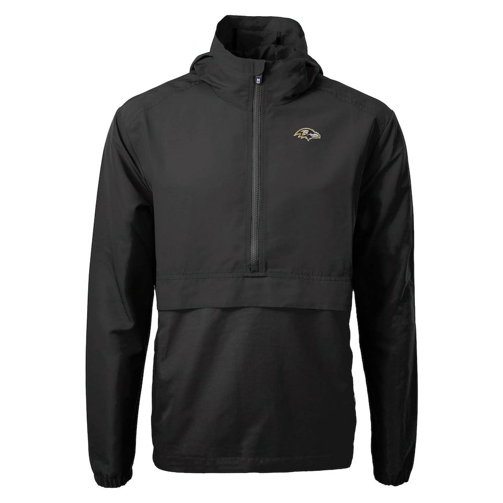 Cutter & Buck Charter Eco Recycled Anorak Half-Zip Jacket - Baltimore Ravens