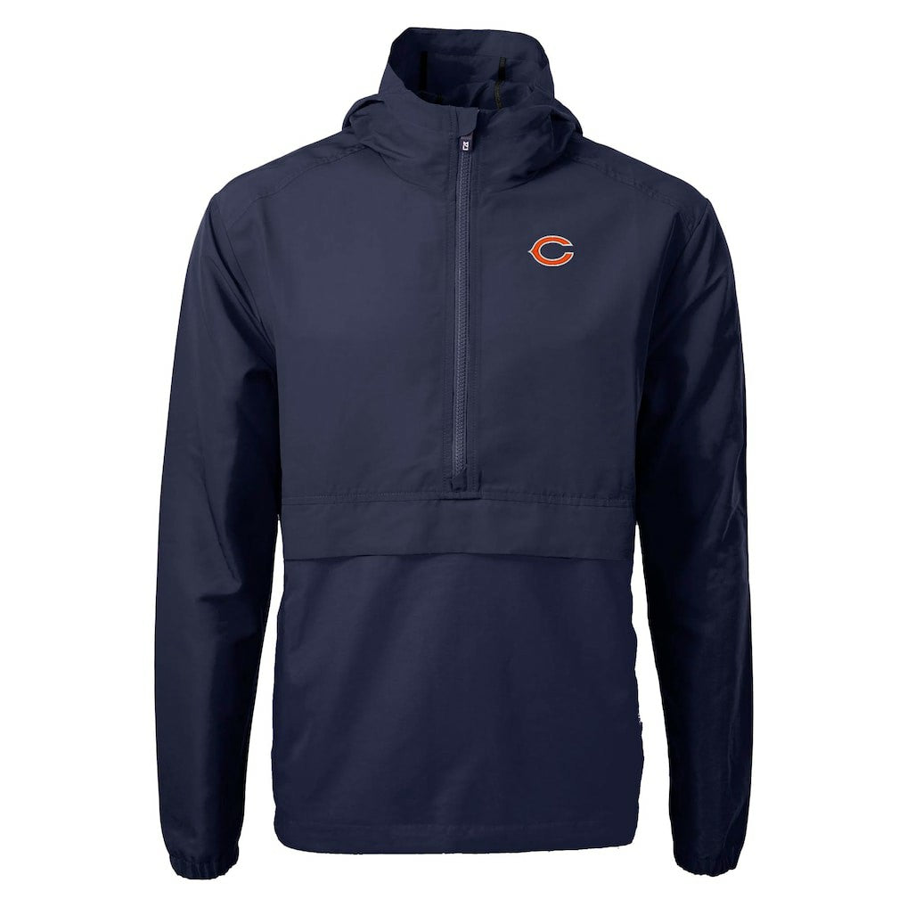 Cutter & Buck Charter Eco Recycled Anorak Half-Zip Jacket - Chicago Bears
