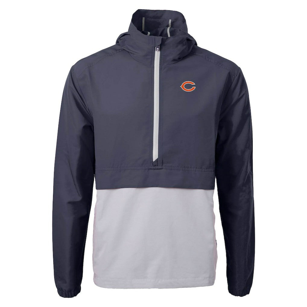 Cutter & Buck Charter Eco Recycled Anorak Half-Zip Jacket - Chicago Bears