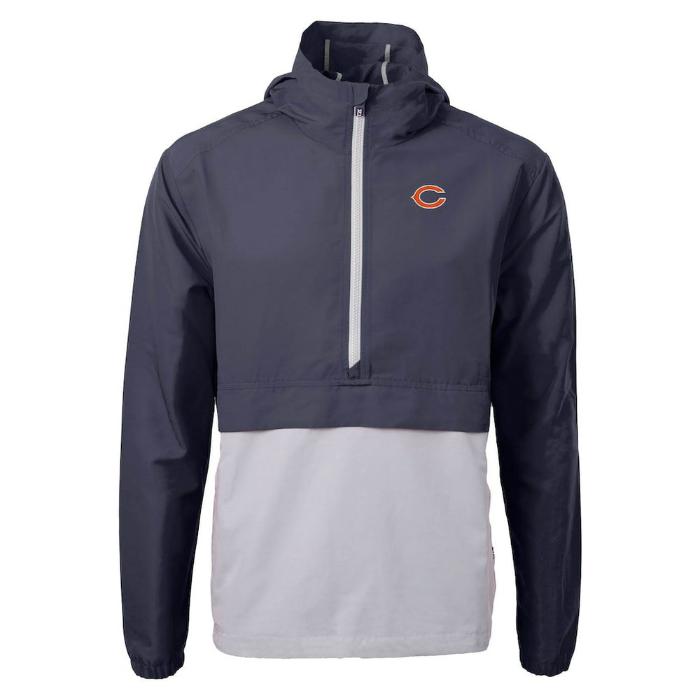 Cutter & Buck Charter Eco Recycled Anorak Half-Zip Jacket - Chicago Bears