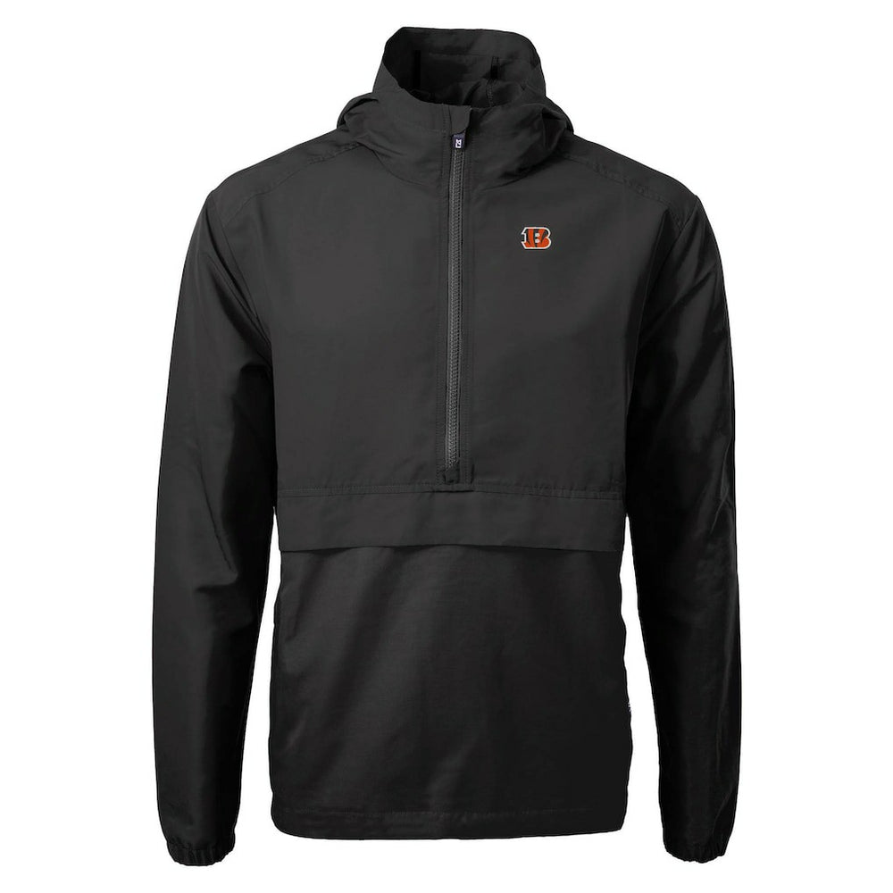 Cutter & Buck Charter Eco Recycled Anorak Half-Zip Jacket - Cincinnati Bengals
