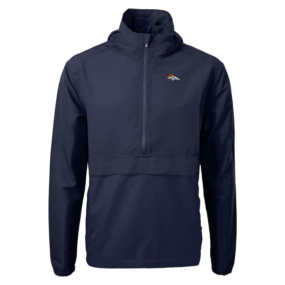 Cutter & Buck Charter Eco Recycled Anorak Half-Zip Jacket - Denver Broncos