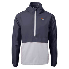 Cutter & Buck Charter Eco Recycled Anorak Half-Zip Jacket - Denver Broncos