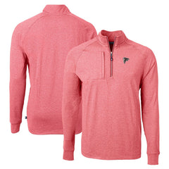 Cutter & Buck Adapt Eco Knit Quarter-Zip Pullover Top - Atlanta Falcons
