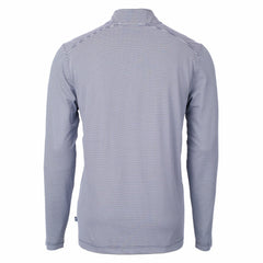 Cutter & Buck Virtue Eco Pique Micro Stripe Recycled Quarter-Zip Pullover Top - Detroit Lions
