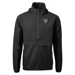 Cutter & Buck Charter Eco Recycled Anorak Half-Zip Jacket - Las Vegas Raiders