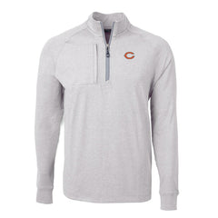 Cutter & Buck Adapt Eco Knit Quarter-Zip Pullover Top - Chicago Bears