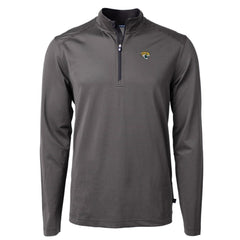 Cutter & Buck Virtue Eco Pique Micro Stripe Recycled Quarter-Zip Pullover Top - Jacksonville Jaguars