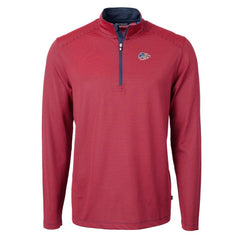 Cutter & Buck Virtue Eco Pique Micro Stripe Recycled Quarter-Zip Pullover Top - Kansas City Chiefs