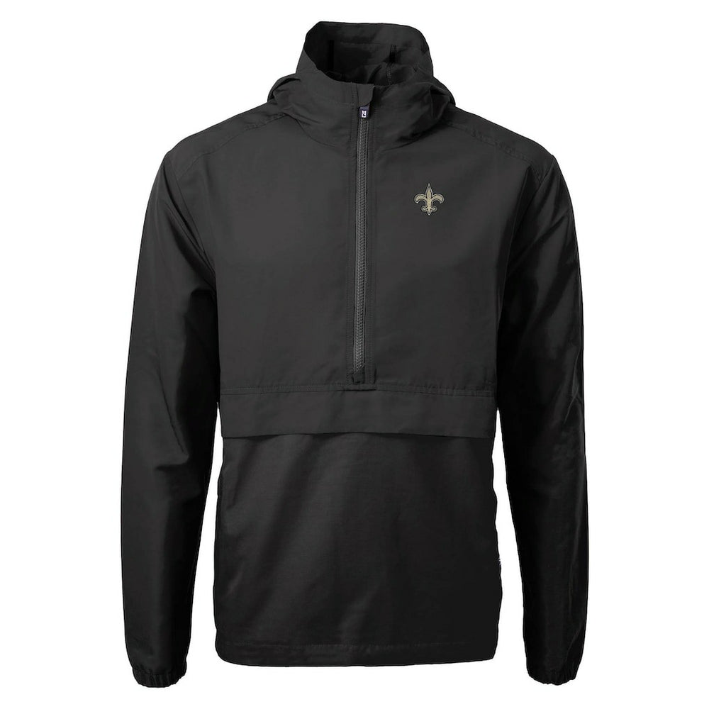 Cutter & Buck Charter Eco Recycled Anorak Half-Zip Jacket - New Orleans Saints