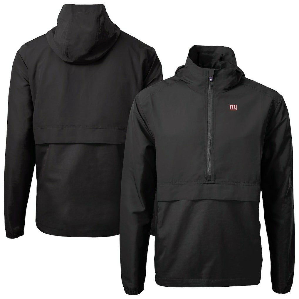 Cutter & Buck Charter Eco Recycled Anorak Half-Zip Jacket - New York Giants