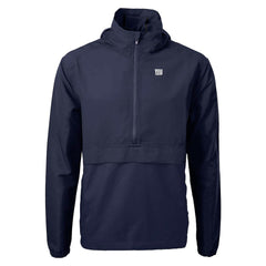 Cutter & Buck Charter Eco Recycled Anorak Half-Zip Jacket - New York Giants